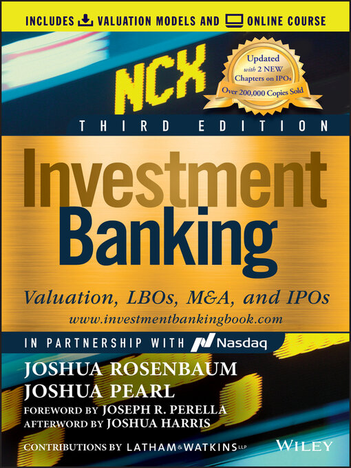 Title details for Investment Banking by Joshua Rosenbaum - Wait list
